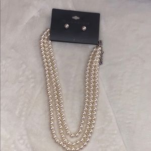 Necklace and earrings